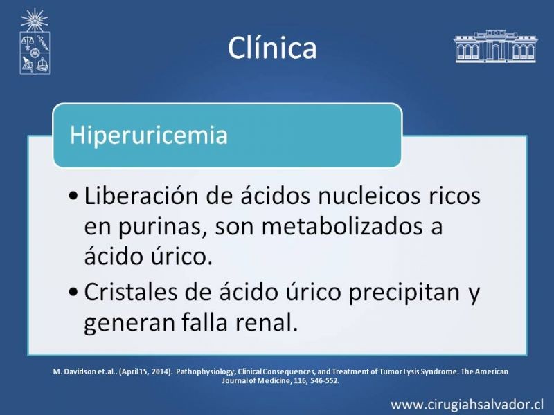 Diapositiva 12 de Síndrome de Lisis Tumoral