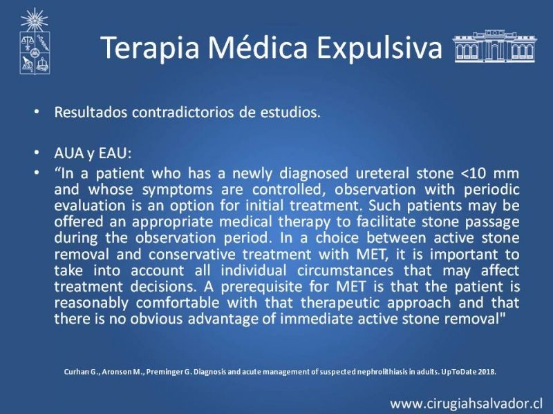 Diapositiva 36 de Urolitiasis: Manejo en Urgencias