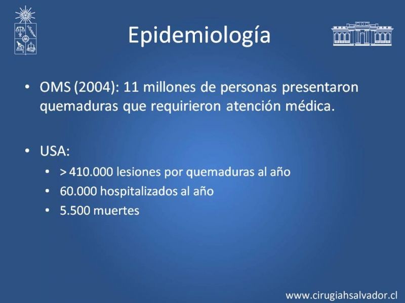 Diapositiva 2 de Manejo Quirúrgico del Gran Quemado