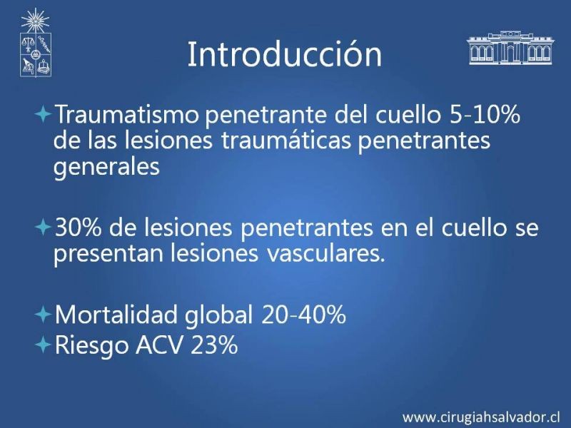 Diapositiva 1 de Anatomía Quirúrgica y Accesos de Carótida, vertebrales y subclavia