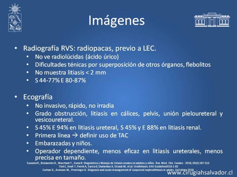 Diapositiva 16 de Urolitiasis: Manejo en Urgencias