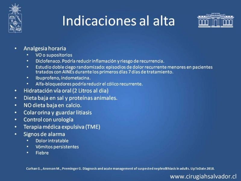 Diapositiva 33 de Urolitiasis: Manejo en Urgencias
