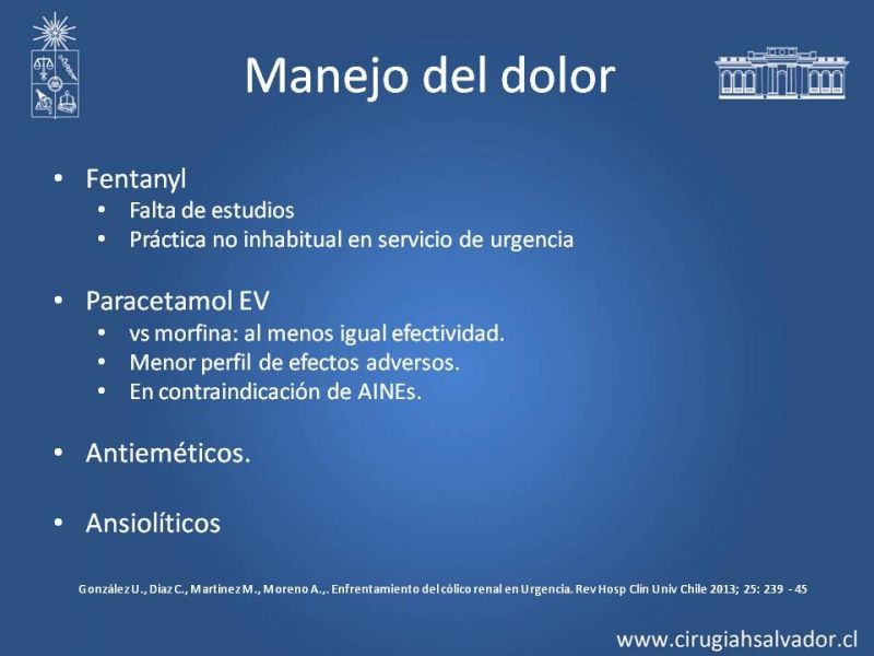 Diapositiva 24 de Urolitiasis: Manejo en Urgencias
