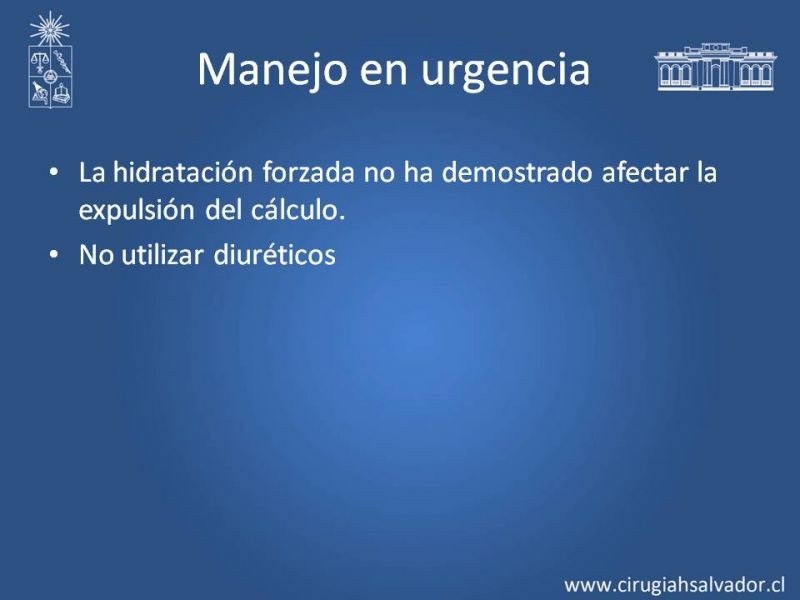 Diapositiva 28 de Urolitiasis: Manejo en Urgencias