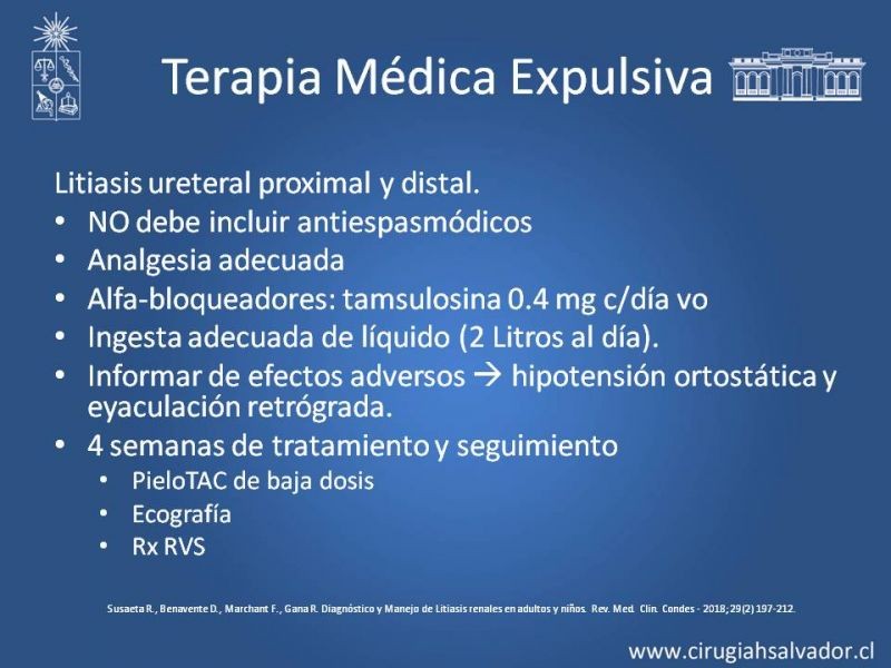 Diapositiva 39 de Urolitiasis: Manejo en Urgencias