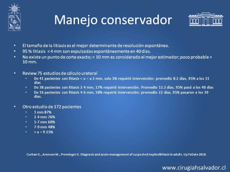 Diapositiva 35 de Urolitiasis: Manejo en Urgencias