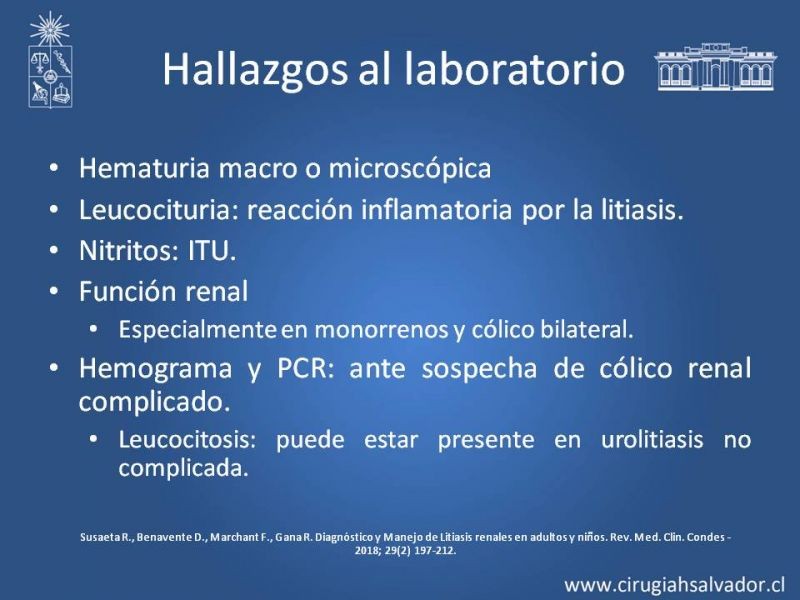 Diapositiva 14 de Urolitiasis: Manejo en Urgencias