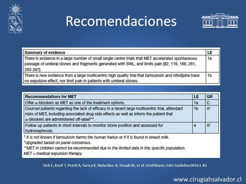 Diapositiva 38 de Urolitiasis: Manejo en Urgencias