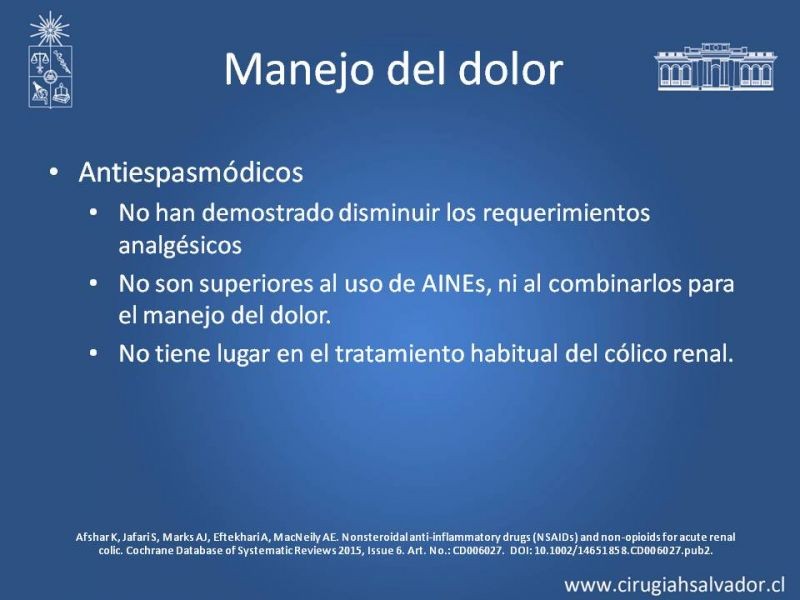 Diapositiva 25 de Urolitiasis: Manejo en Urgencias