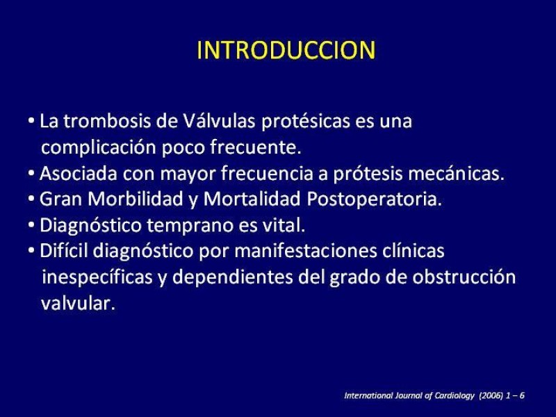 Diapositiva 8 de Trombosis de válvulas protésicas