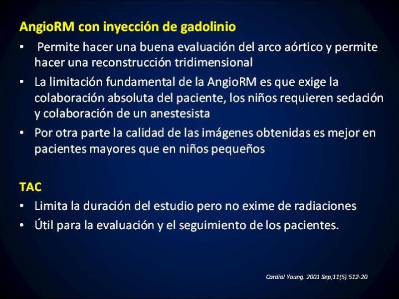 Diapositiva 14 de Coartación Aortica