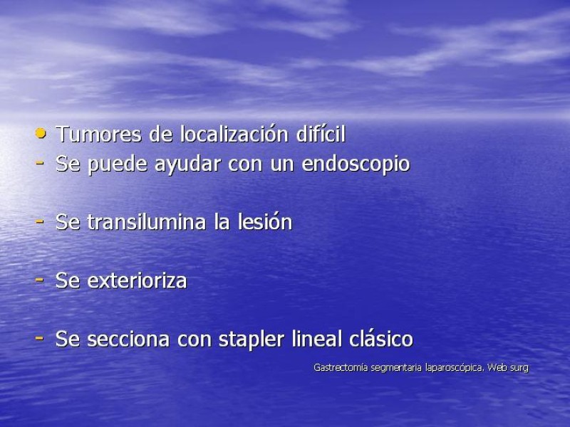 Diapositiva 41 de Gastrectomía Laparoscópica Pt. II