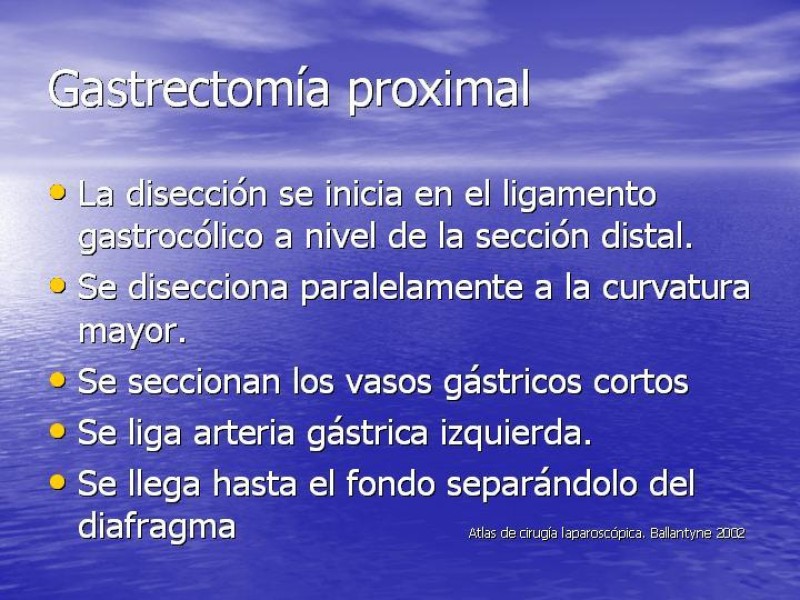 Diapositiva 28 de Gastrectomía Laparoscópica Pt. II