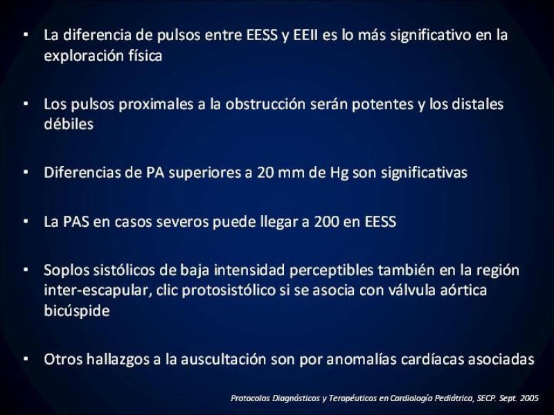 Diapositiva 7 de Coartación Aortica