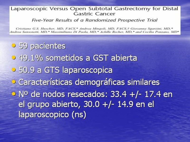 Diapositiva 47 de Gastrectomía Laparoscópica Pt. II