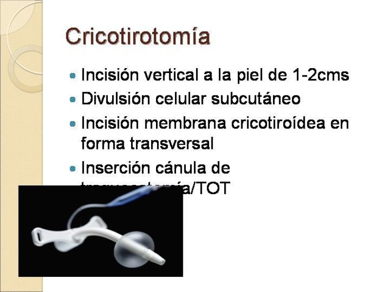 Diapositiva 17 de Manejo de la Vía Aérea Difícil