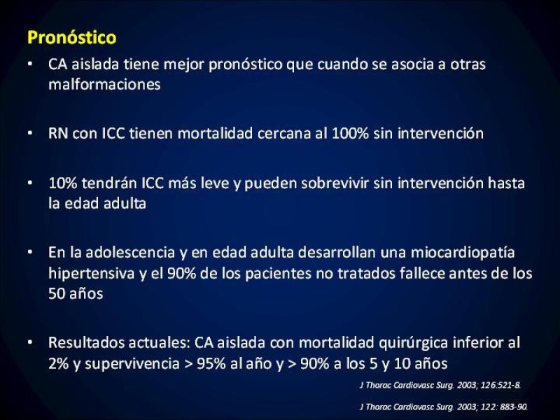 Diapositiva 25 de Coartación Aortica