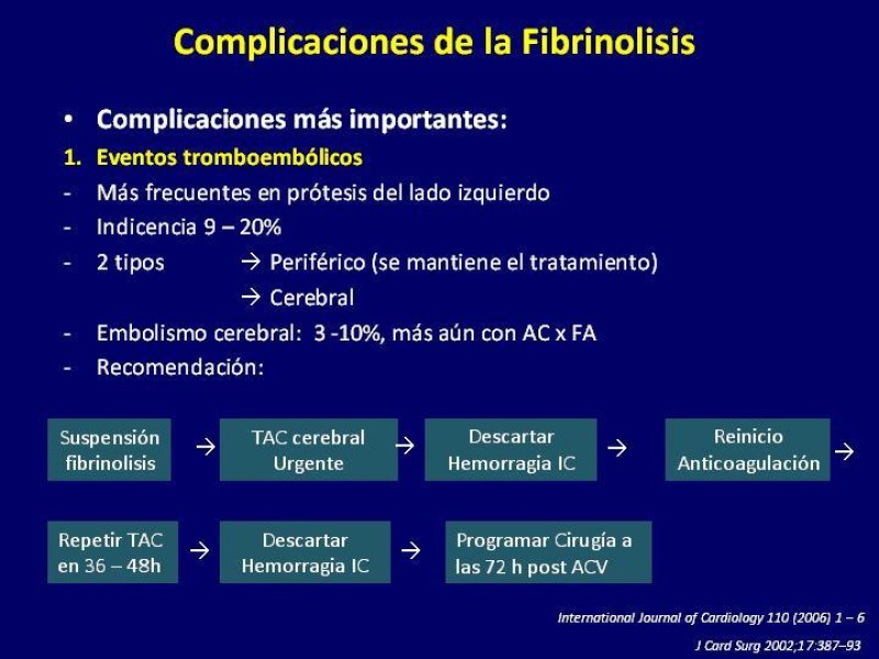 Diapositiva 32 de Trombosis de válvulas protésicas