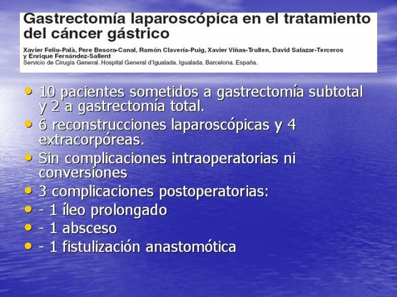 Diapositiva 44 de Gastrectomía Laparoscópica Pt. II