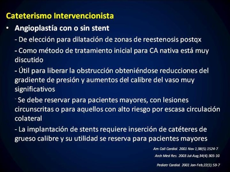 Diapositiva 23 de Coartación Aortica