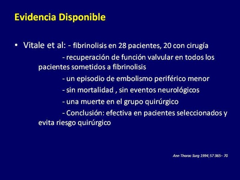 Diapositiva 40 de Trombosis de válvulas protésicas