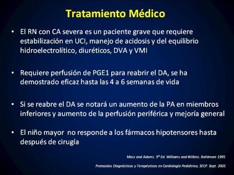Diapositiva 16 de Coartación Aortica