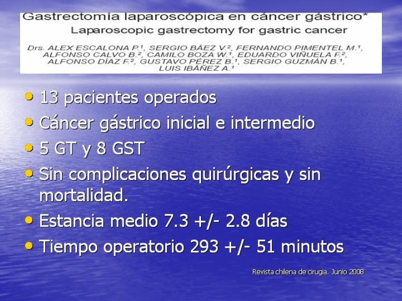 Diapositiva 46 de Gastrectomía Laparoscópica Pt. II