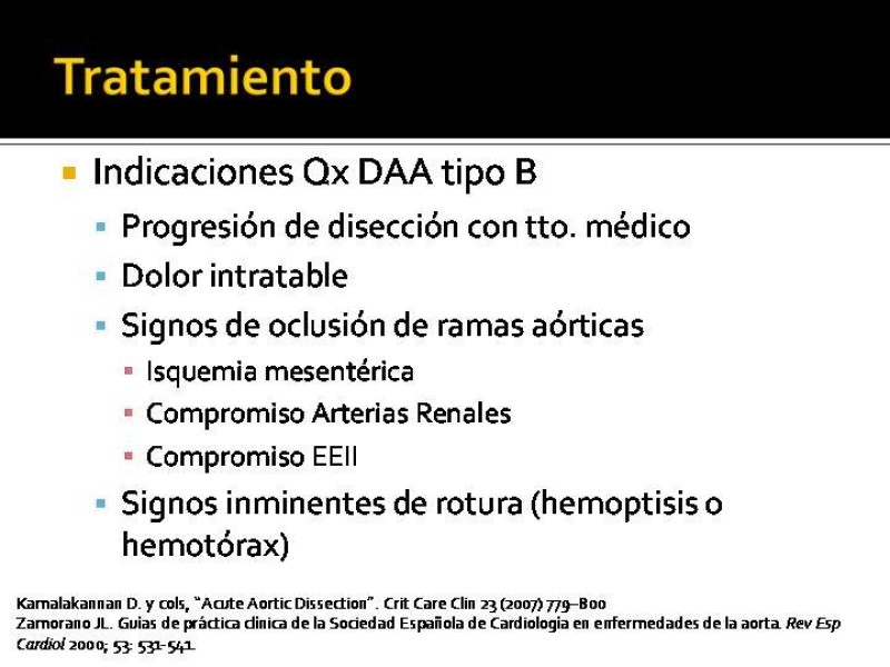Diapositiva 28 de Disección de Aorta Torácica