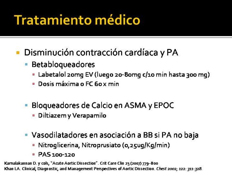 Diapositiva 27 de Disección de Aorta Torácica