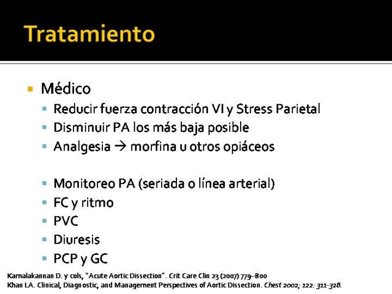 Diapositiva 26 de Disección de Aorta Torácica