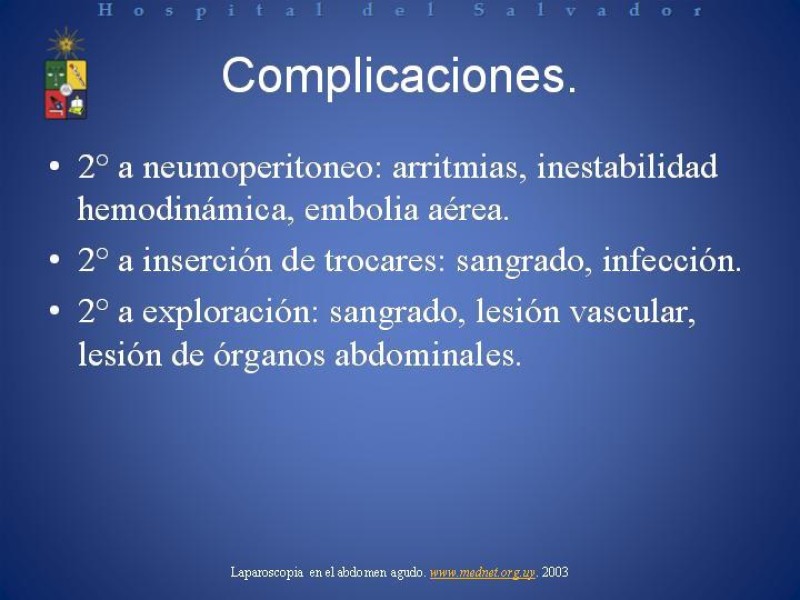 Diapositiva 6 de Laparoscopía Diagnóstica