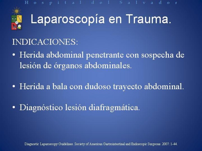 Diapositiva 12 de Laparoscopía Diagnóstica