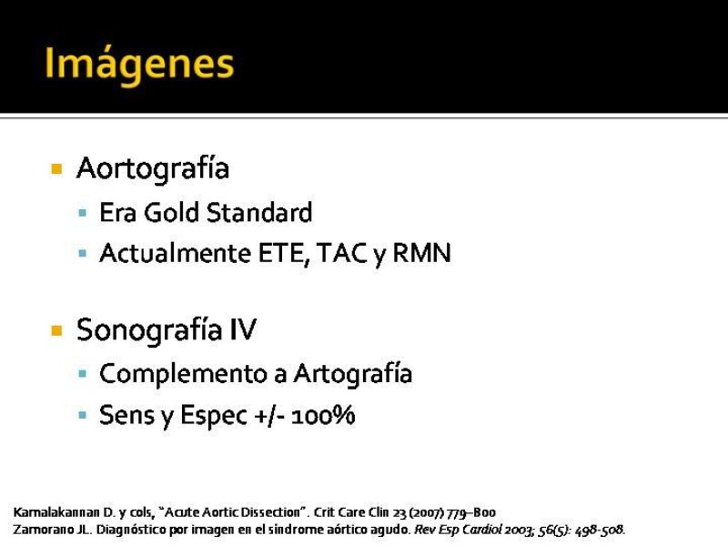 Diapositiva 24 de Disección de Aorta Torácica