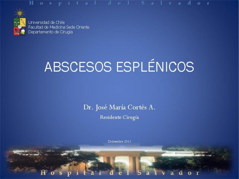 Diapositiva 21 de Abscesos Esplénicos