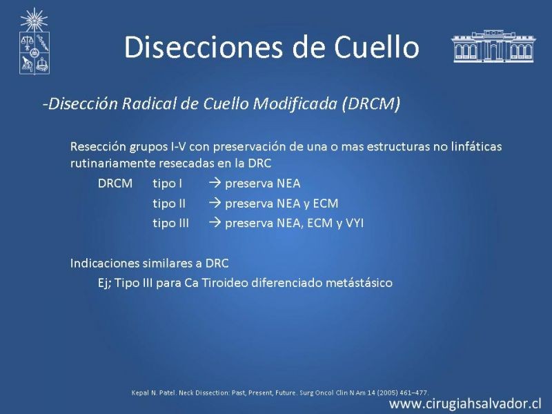 Diapositiva 15 de Disecciones ganglionares de cuello