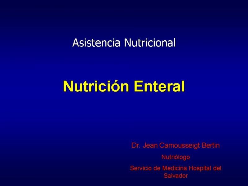 Diapositiva 31 de Nutrición Enteral