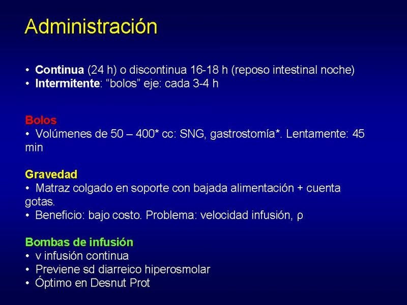 Diapositiva 20 de Nutrición Enteral