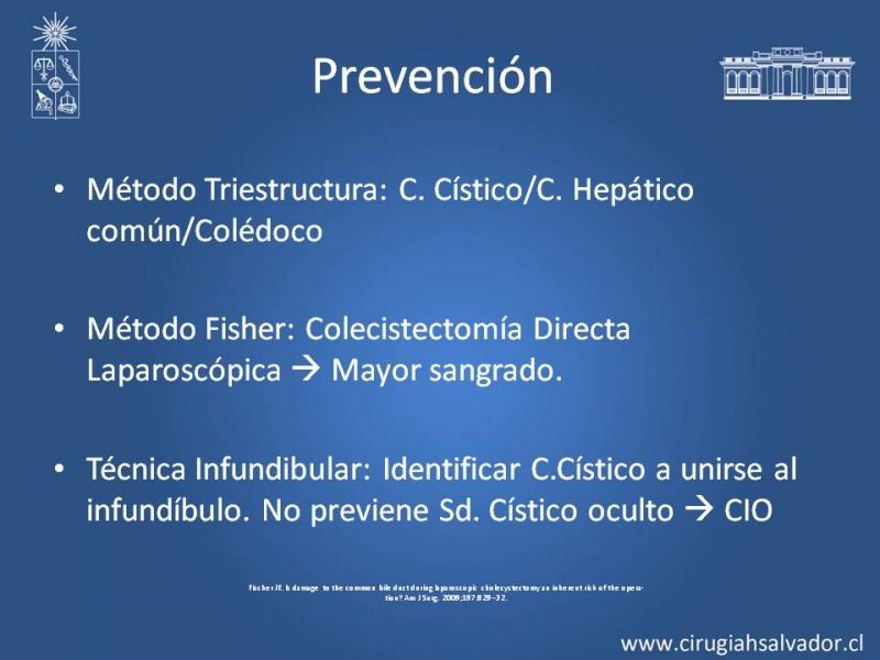 Diapositiva 9 de Prevención de Lesión Via Biliar en Colecistectomía 
