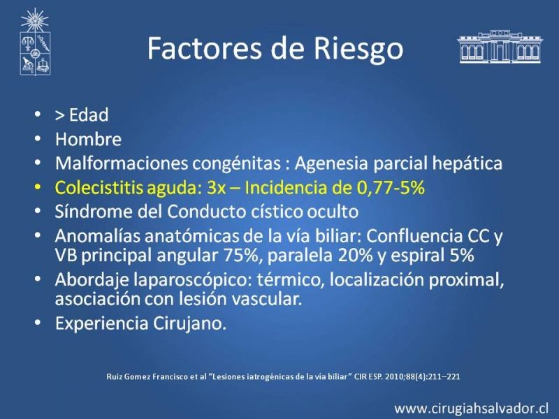 Diapositiva 5 de Prevención de Lesión Via Biliar en Colecistectomía 
