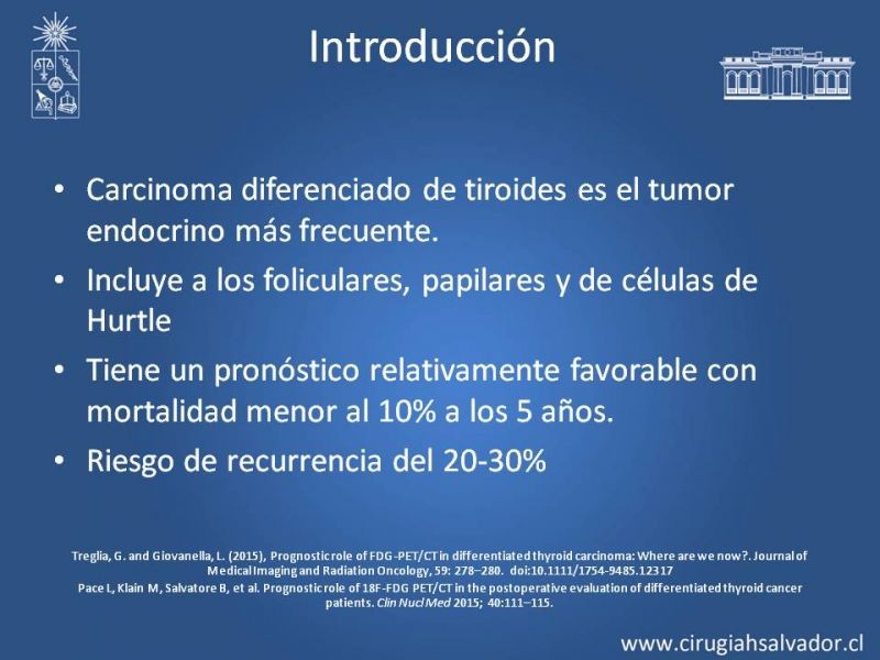 Diapositiva 2 de Utilidad de PET en cáncer de tiroides