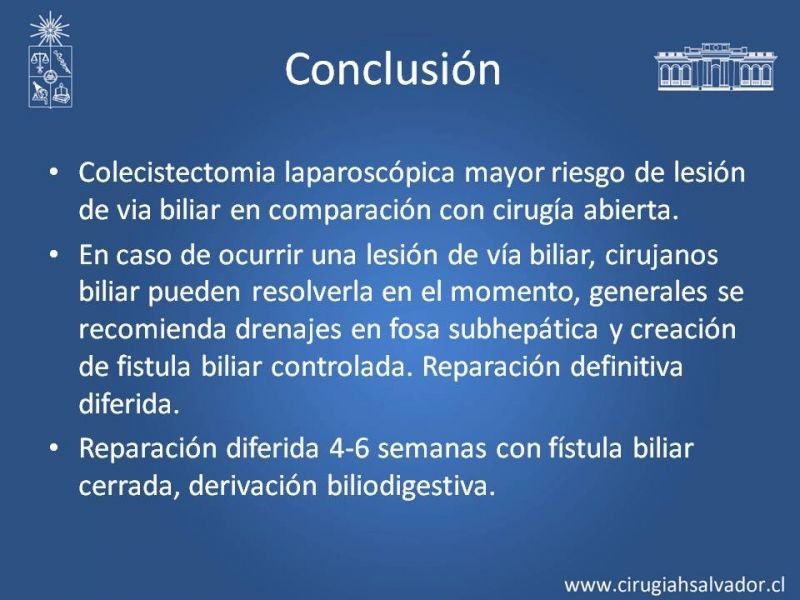 Diapositiva 16 de Prevención de Lesión Via Biliar en Colecistectomía 