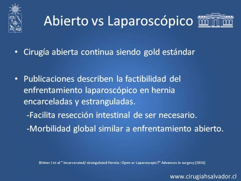 Diapositiva 15 de Enfrentamiento de la Hernia Inguinal Estrangulada