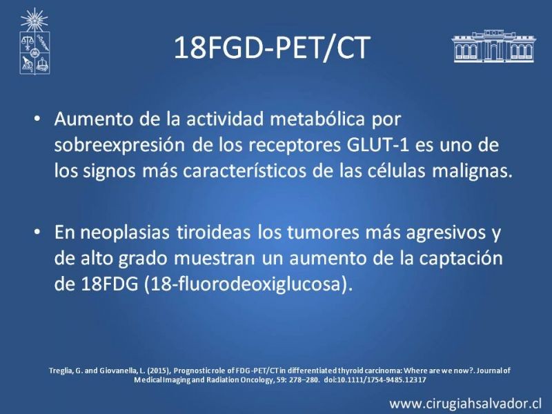 Diapositiva 4 de Utilidad de PET en cáncer de tiroides