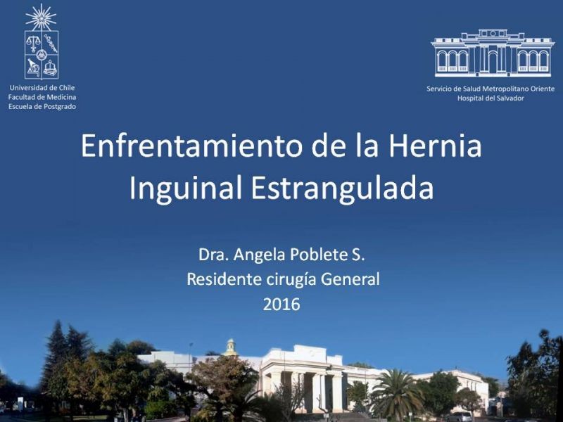 Diapositiva 18 de Enfrentamiento de la Hernia Inguinal Estrangulada