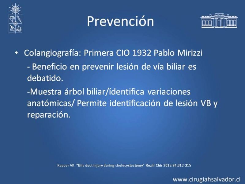 Diapositiva 11 de Prevención de Lesión Via Biliar en Colecistectomía 