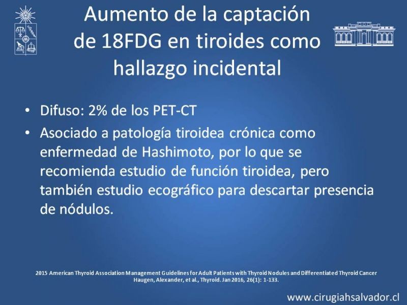 Diapositiva 13 de Utilidad de PET en cáncer de tiroides