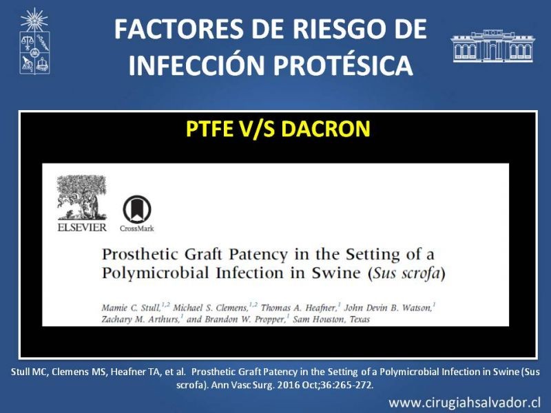 Diapositiva 14 de Infección de prótesis vasculares