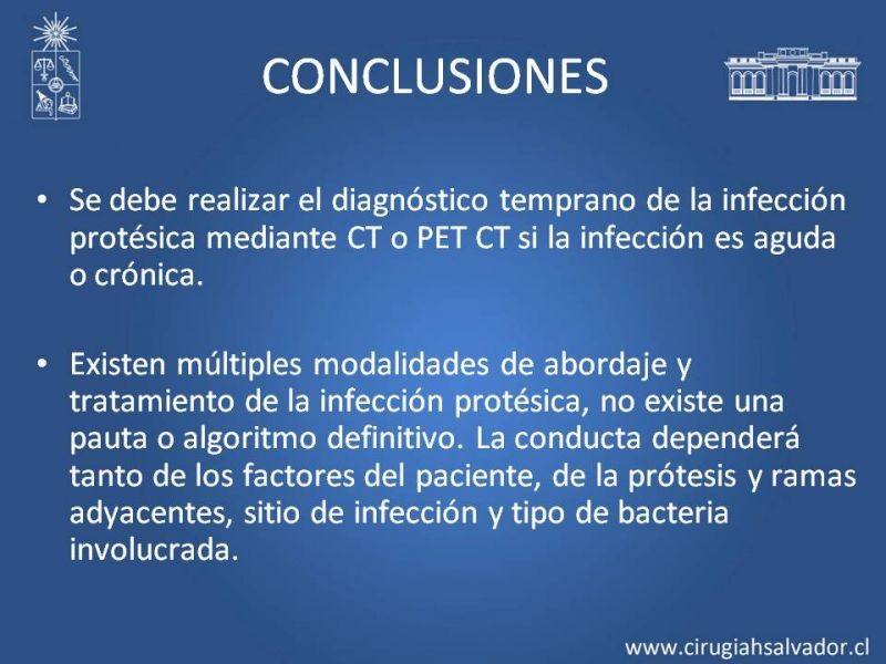 Diapositiva 44 de Infección de prótesis vasculares