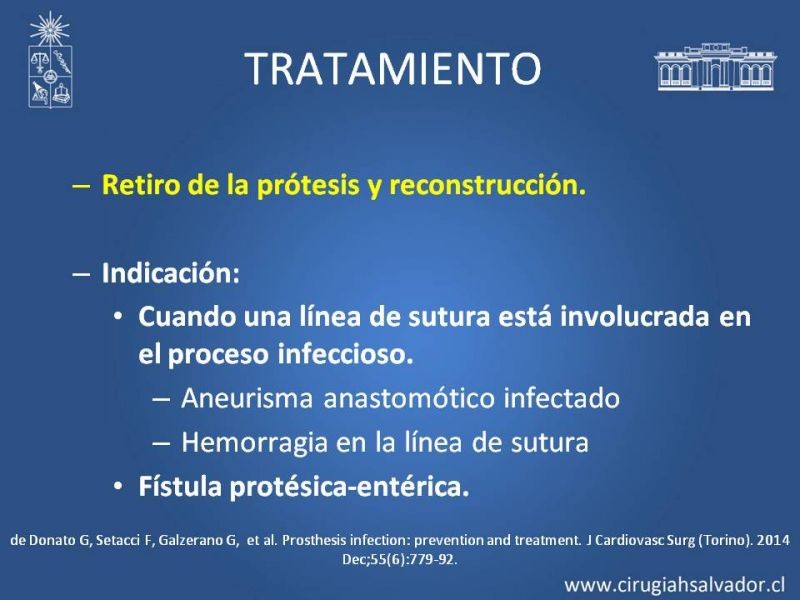 Diapositiva 36 de Infección de prótesis vasculares