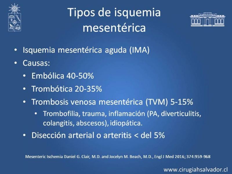 Diapositiva 8 de Isquemia mesentérica
